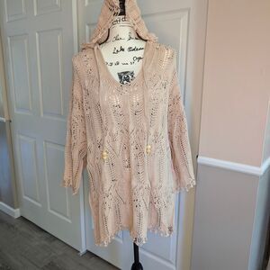 NWT Free People Sand Dollar Crochet Tunic